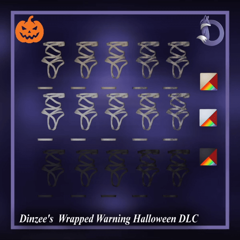 Dinzee's Wrapped Warning Halloween Texture DLC