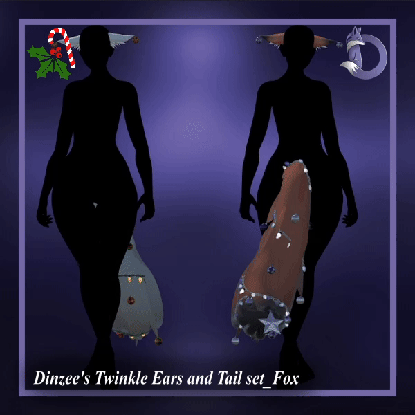 Dinzee's Twinkle Ears and Tail set_Fox - Christmas 2025