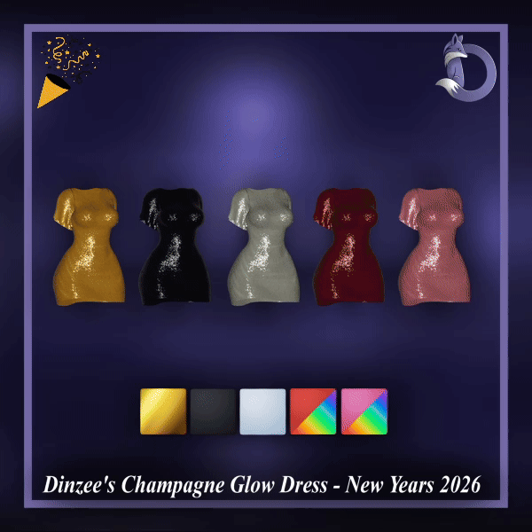 Dinzee's Champagne Glow Dress - New Years 2026