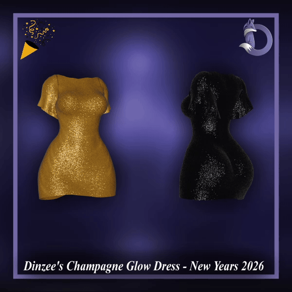 Dinzee's Champagne Glow Dress - New Years 2026