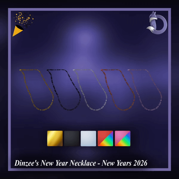 Dinzee's New Year Necklace - New Years 2026 (FREE)