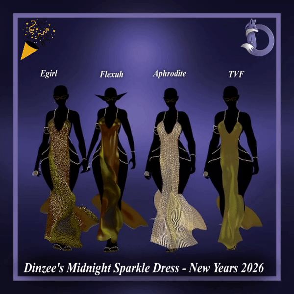Dinzee's Midnight Sparkle Dress - New Years 2026