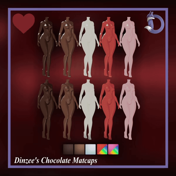 Dinzee's Chocolate Matcaps