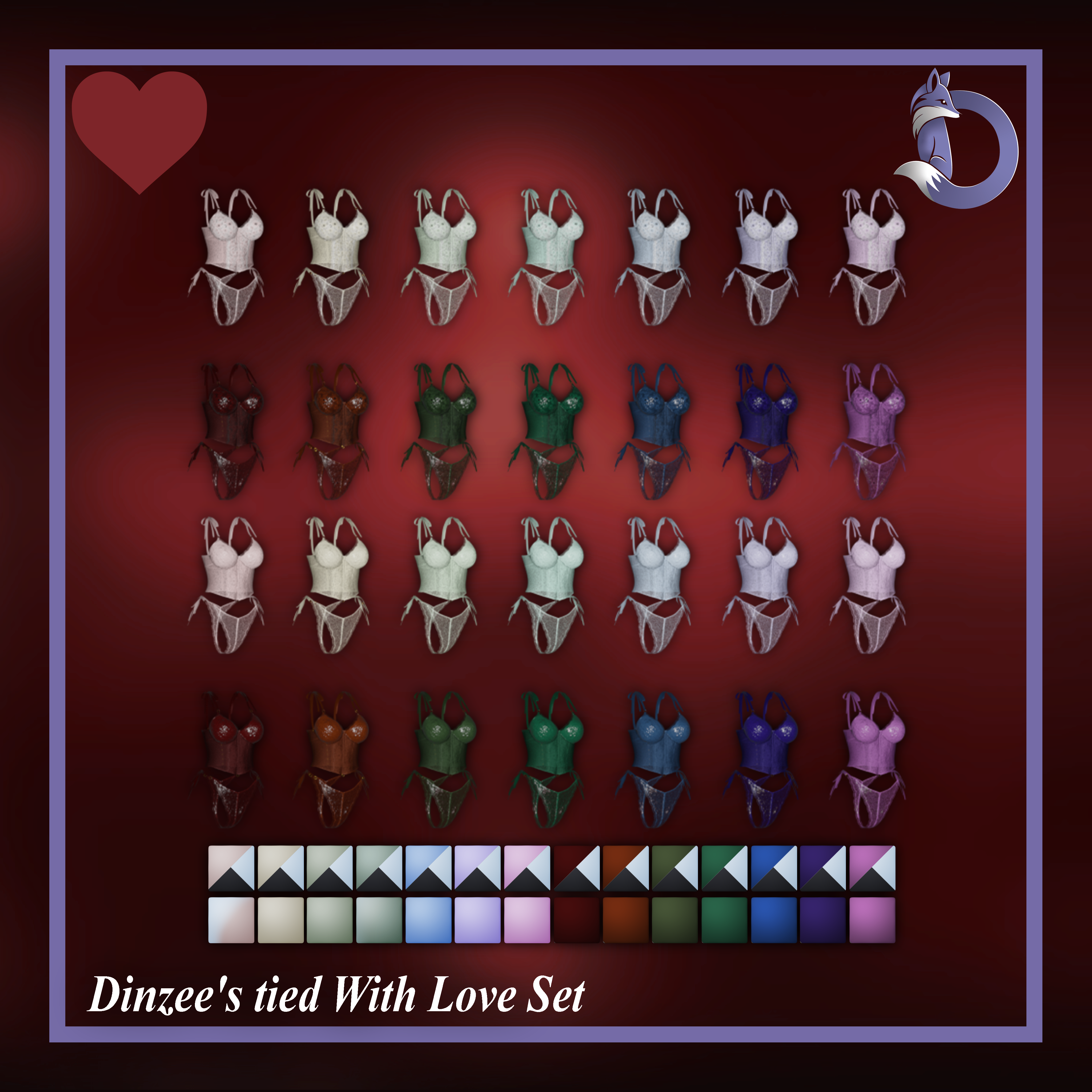 Dinzee's Tied with Love Set