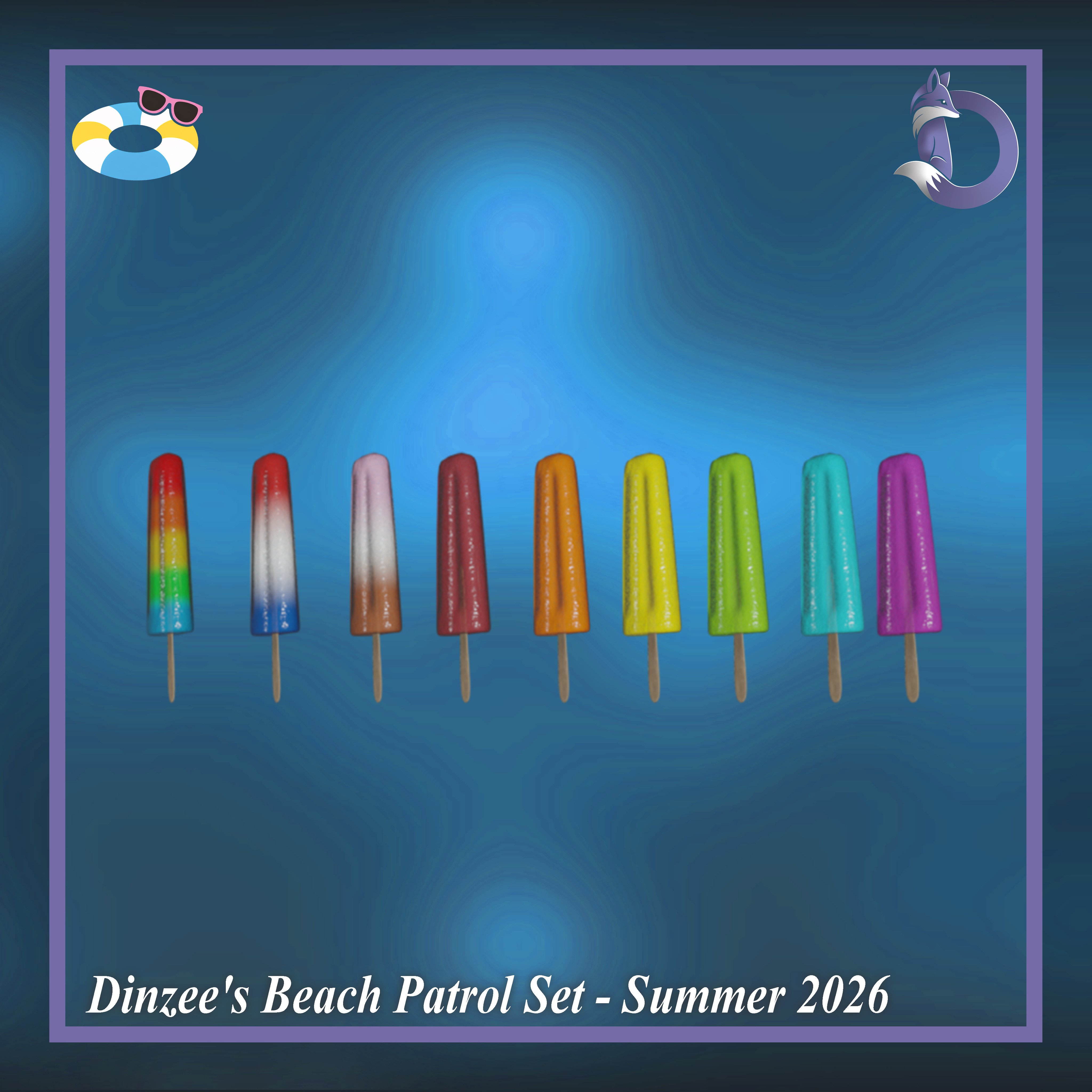 Dinzee's Beach Patrol Set - Summer 2026