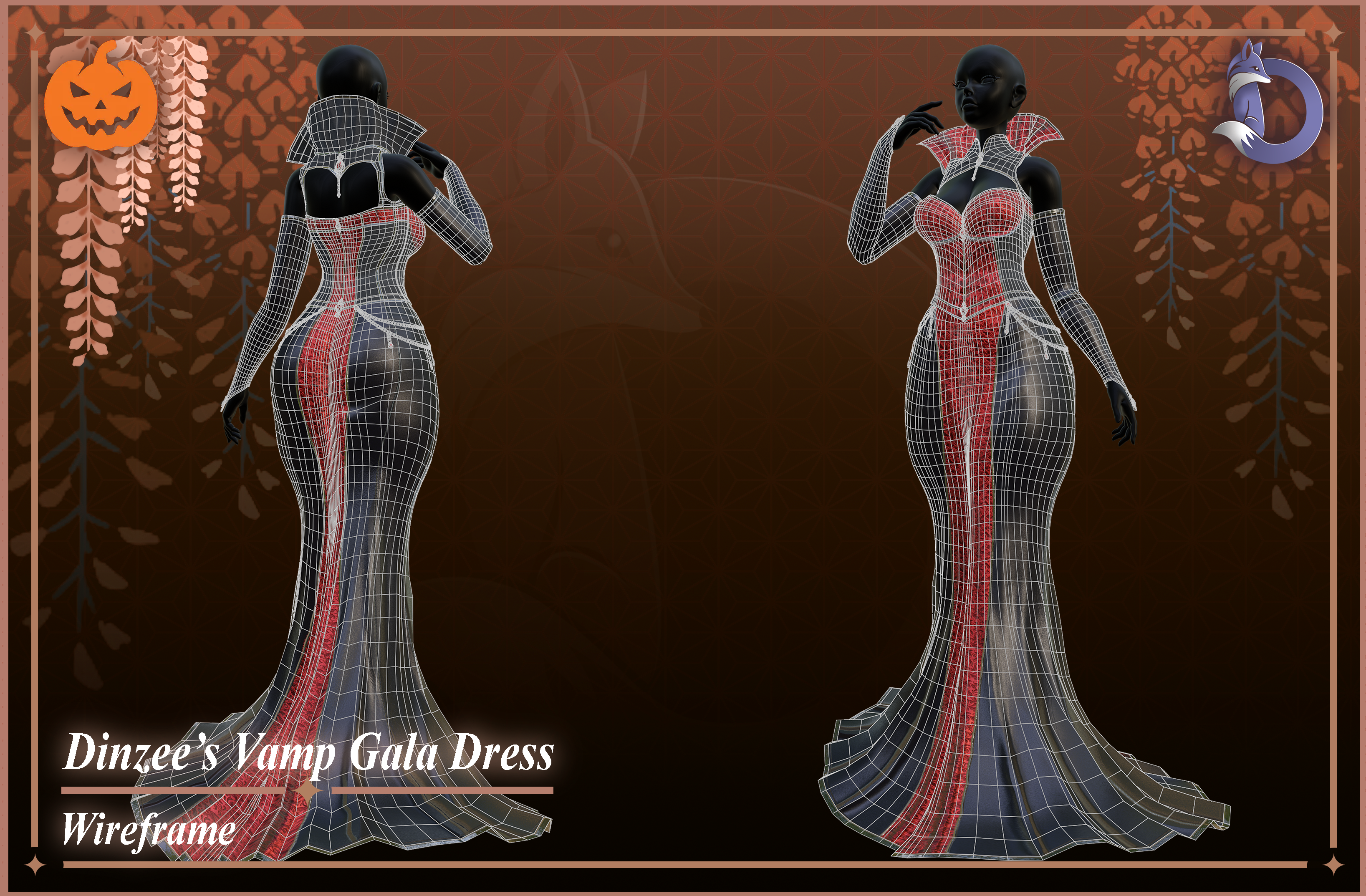Dinzee's Vamp Gala Dress - Halloween 2026