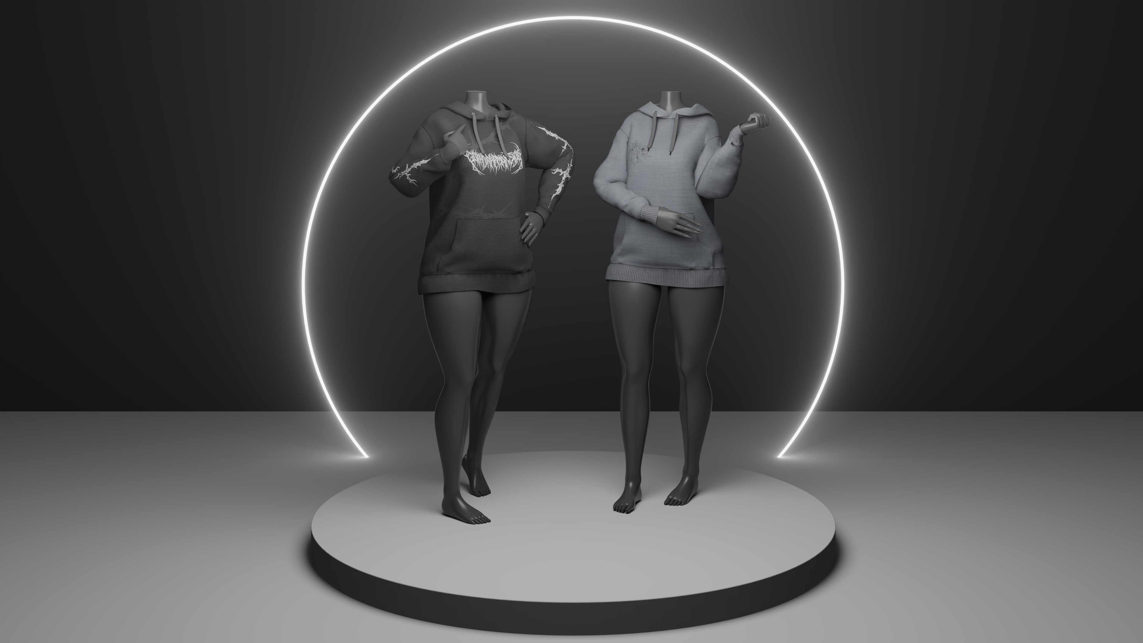 Zinfit Oversized Hoodie - VRChat Asset