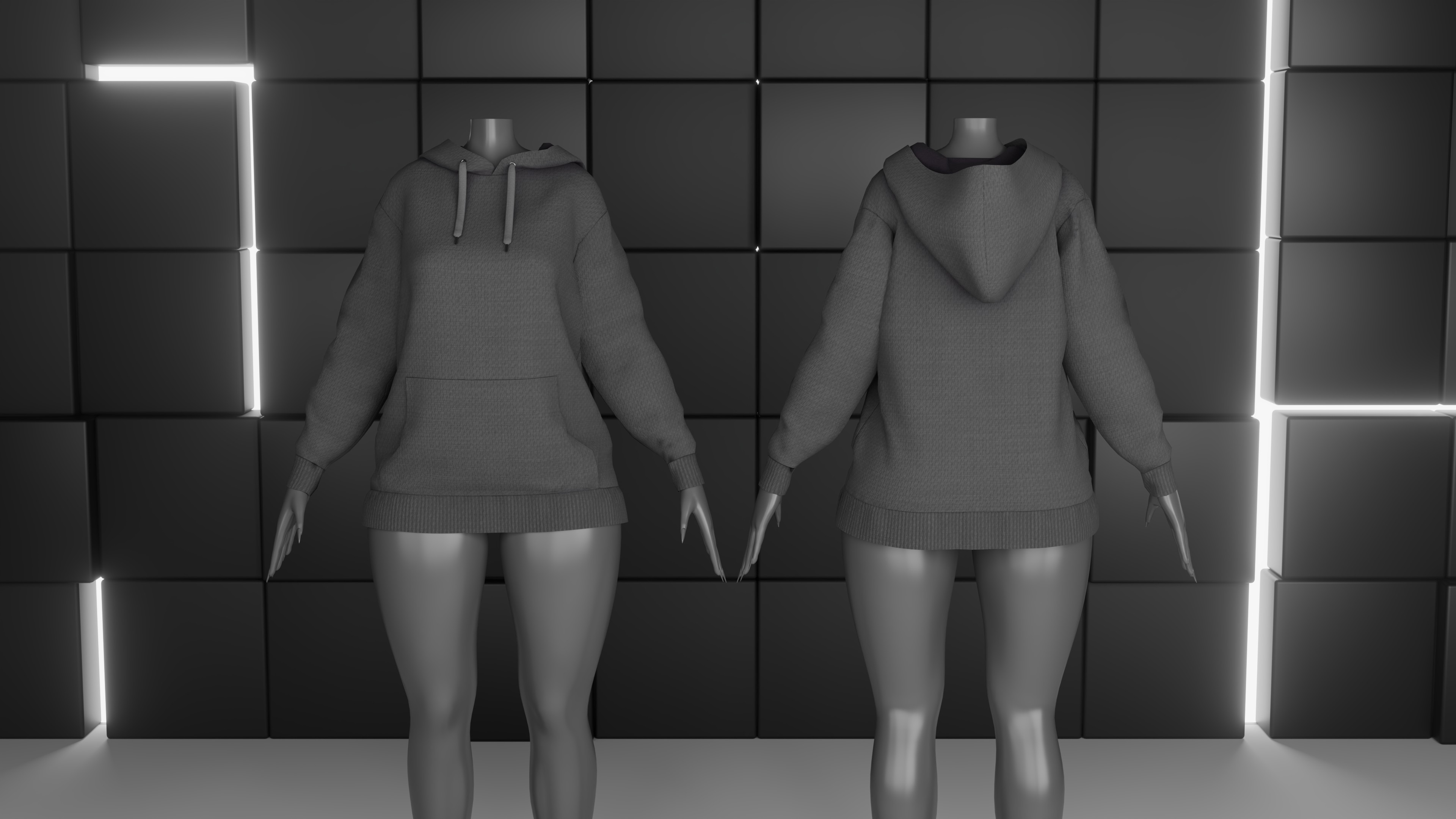 Zinfit Oversized Hoodie - VRChat Asset