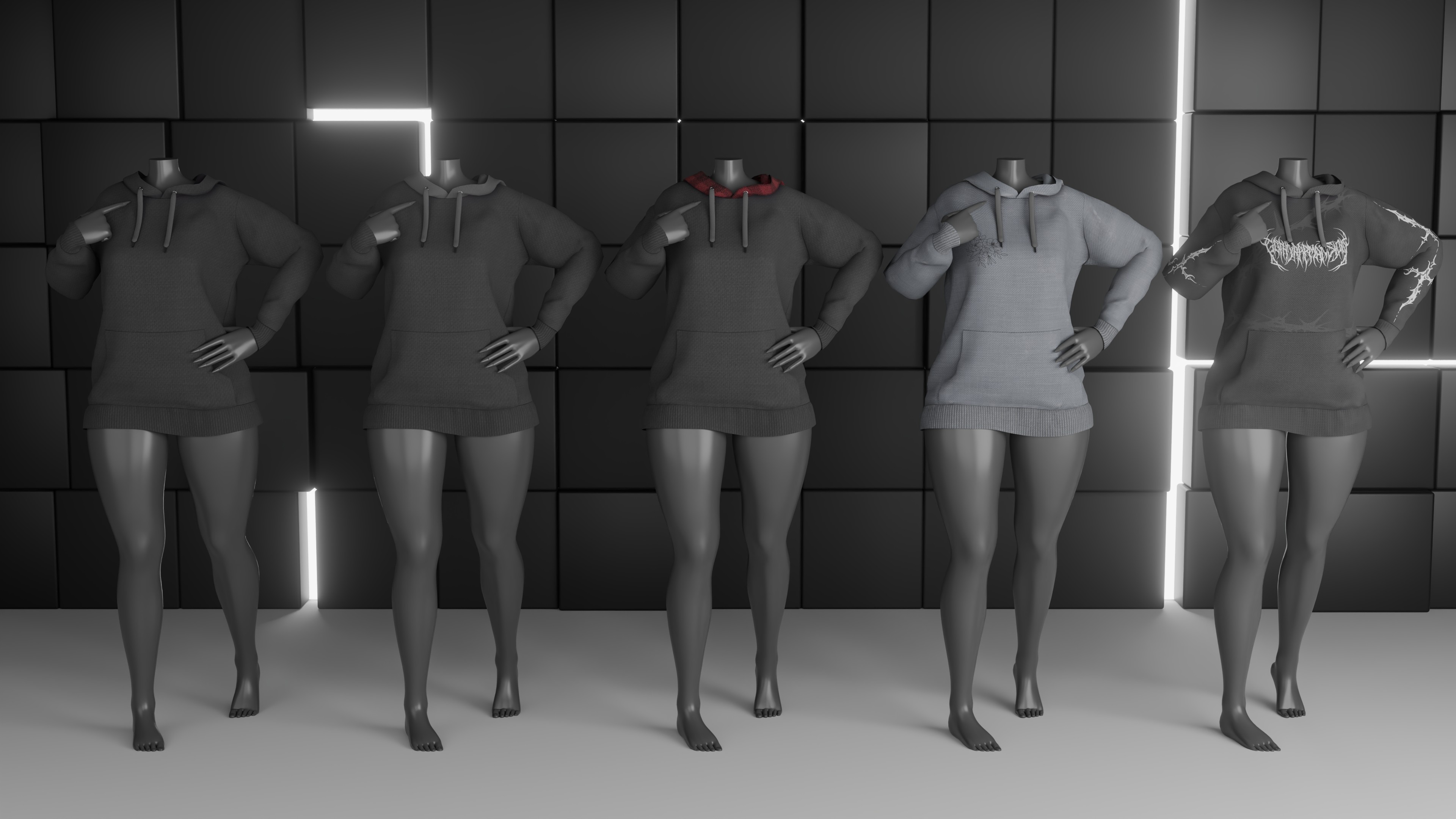 Zinfit Oversized Hoodie - VRChat Asset