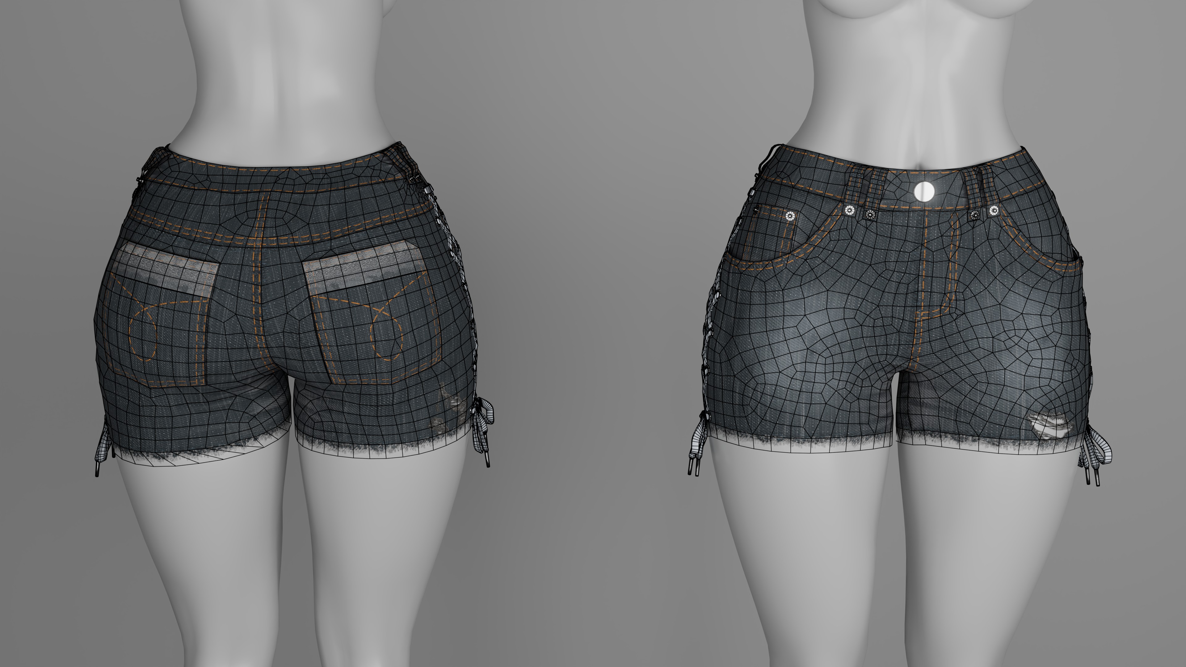 Lace Shorts for Zinpia E-Girl - VRChat Asset