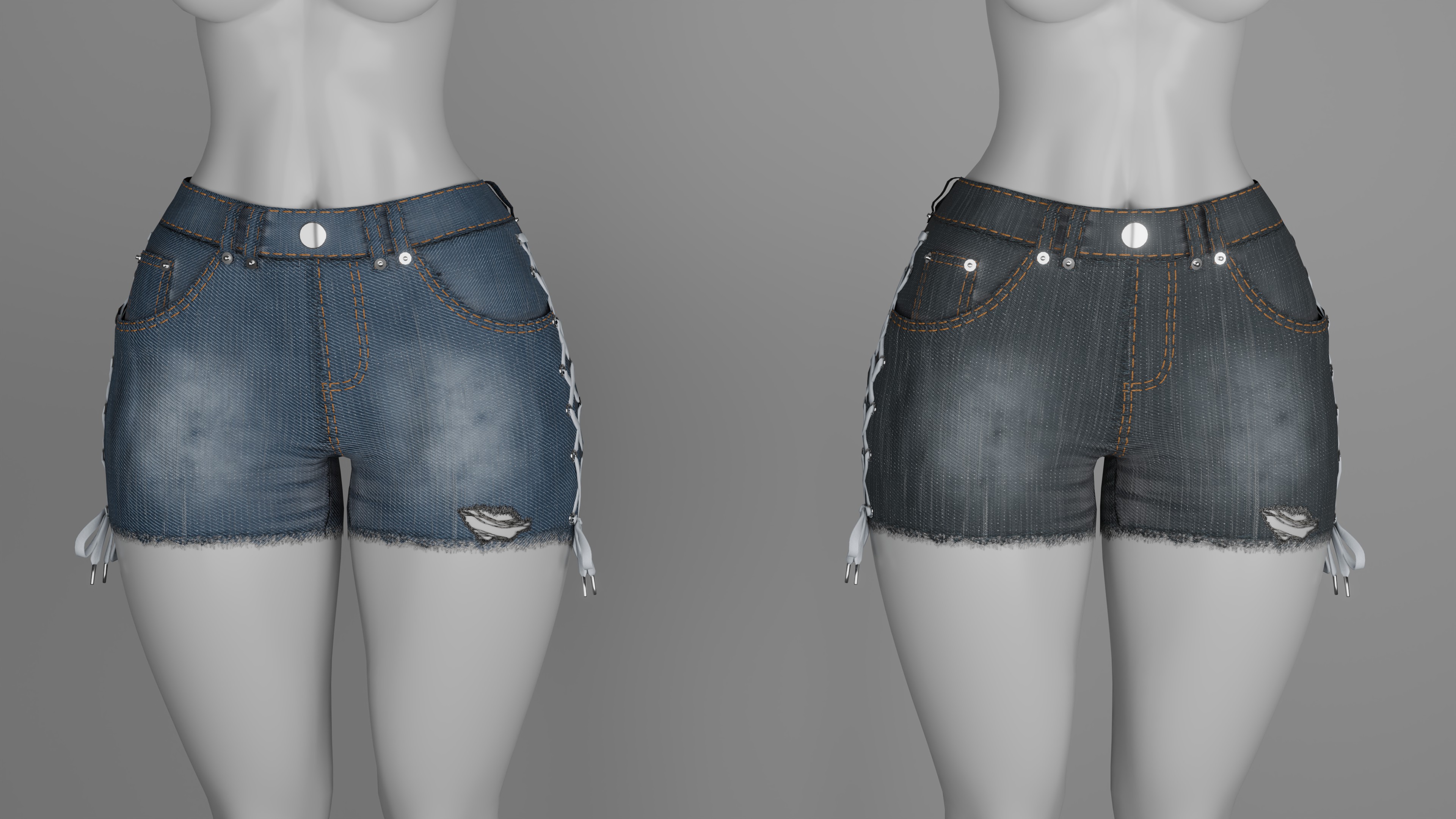 Lace Shorts for Zinpia E-Girl - VRChat Asset