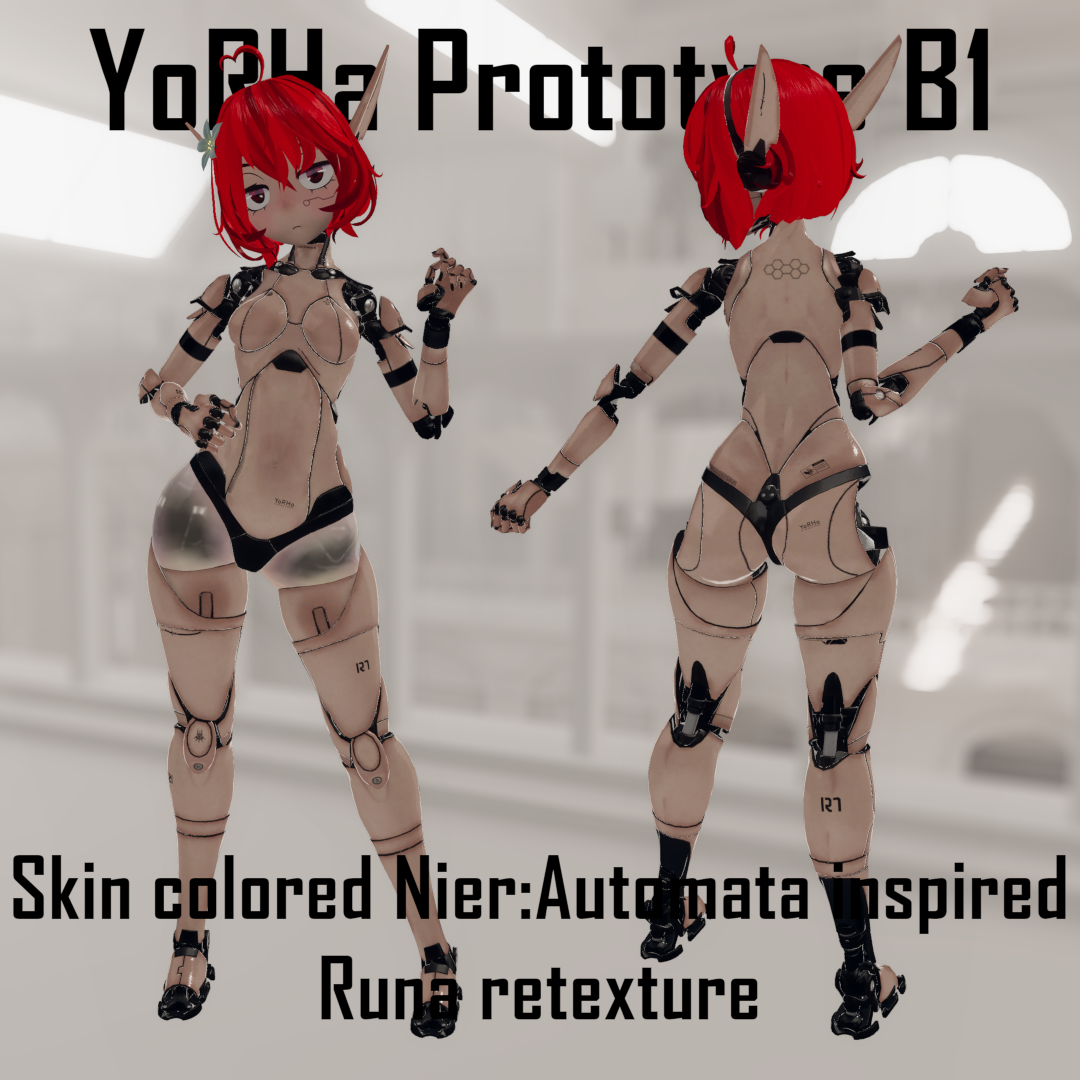 YoRHa Style Runa/Luna Material & Texture Set