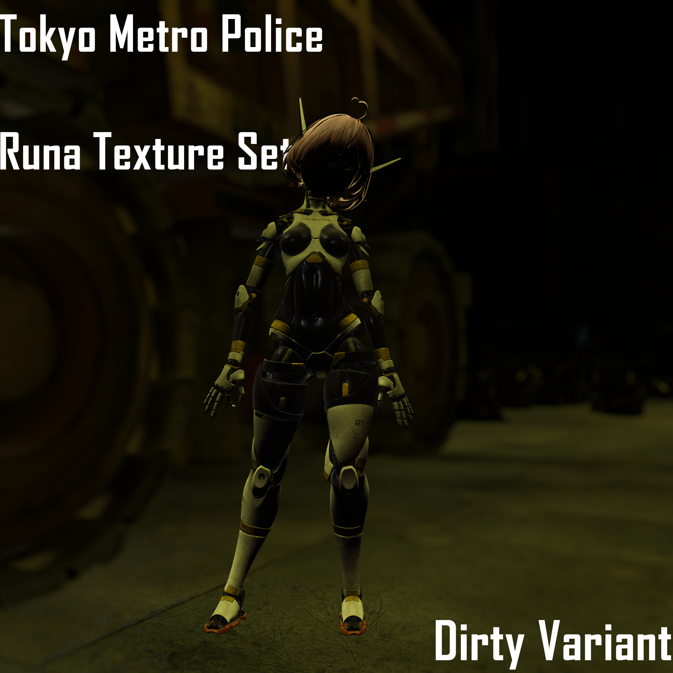 Tokyo Metro Police Runa Texture Set