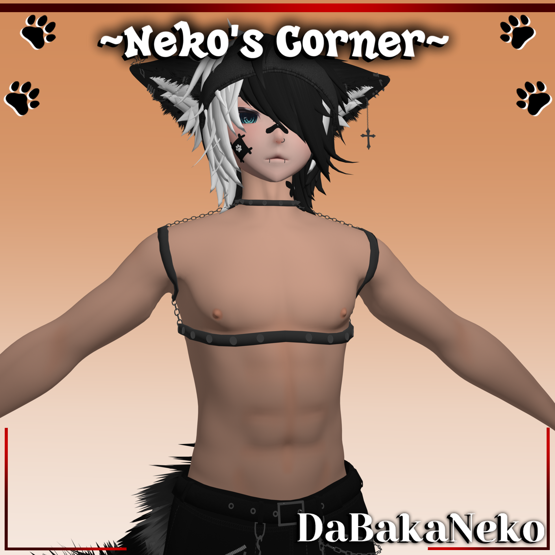 3 Piece Male Harnesses | By Aya