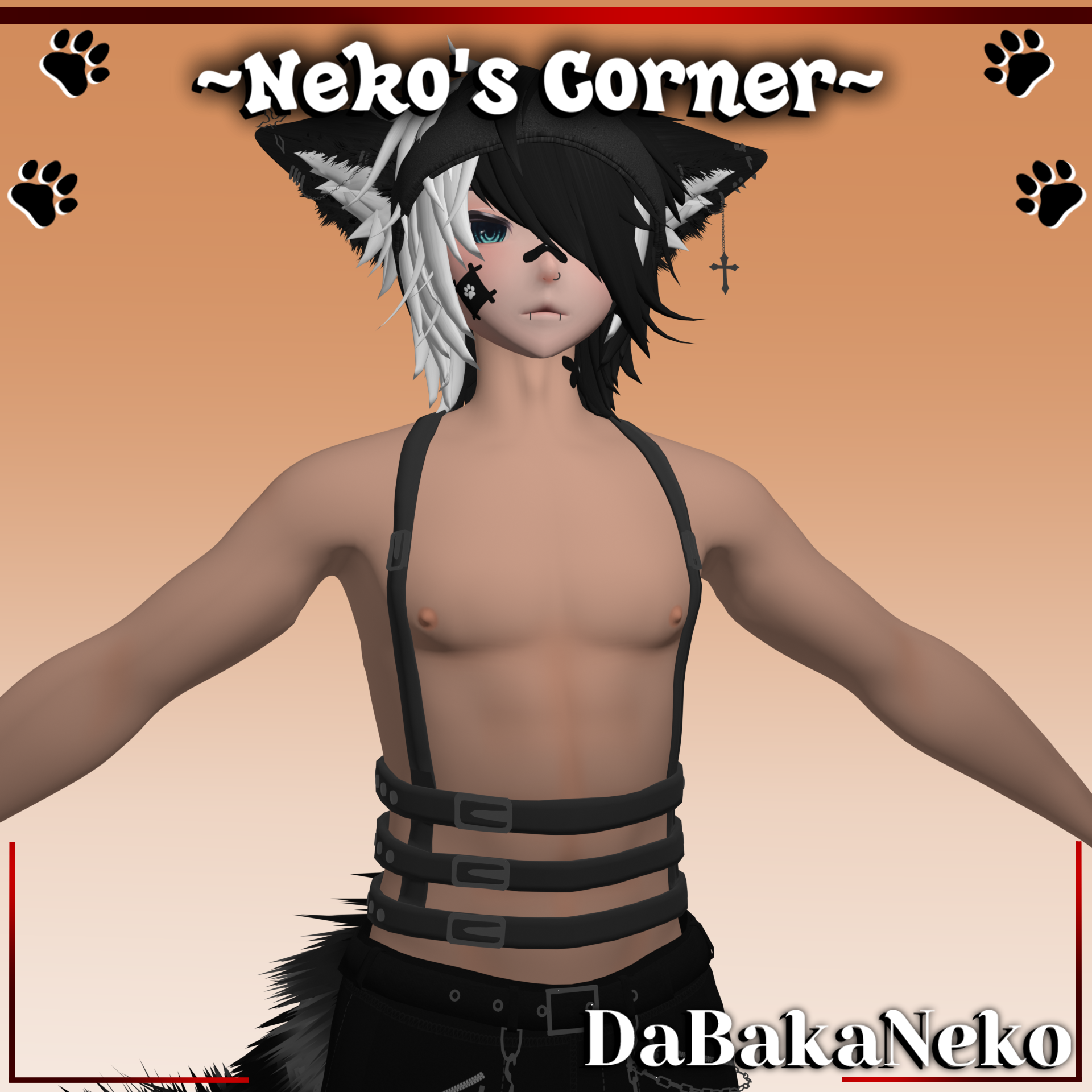 3 Piece Male Harnesses | By Aya