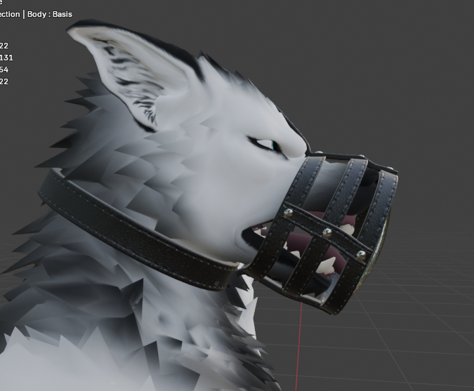 Bad Dog! Leather Muzzle by The Neon Baphomet