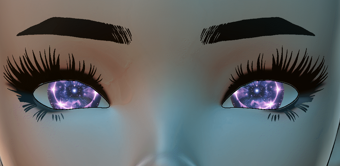 Nova Star Animated Audio link Eyes - Eye Textures for 3D Models VRM, MMD, Avatars or VRCHAT
