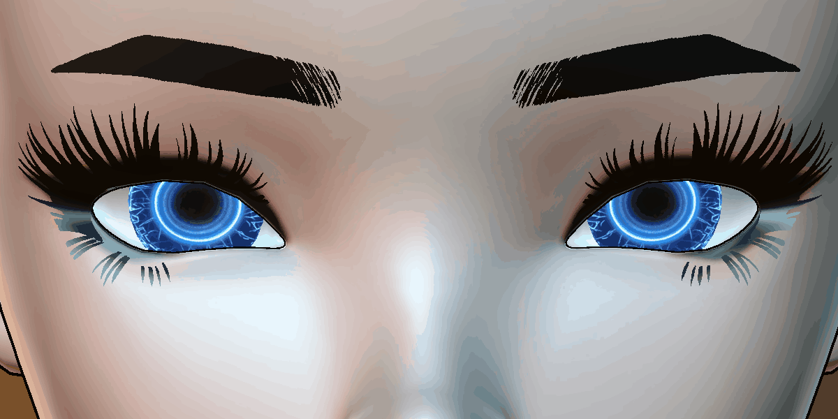 GHOST CYCLONE Eyes Animated Audio link Eyes - Eye Textures for 3D Models VRM, MMD, Avatars or VRCHAT