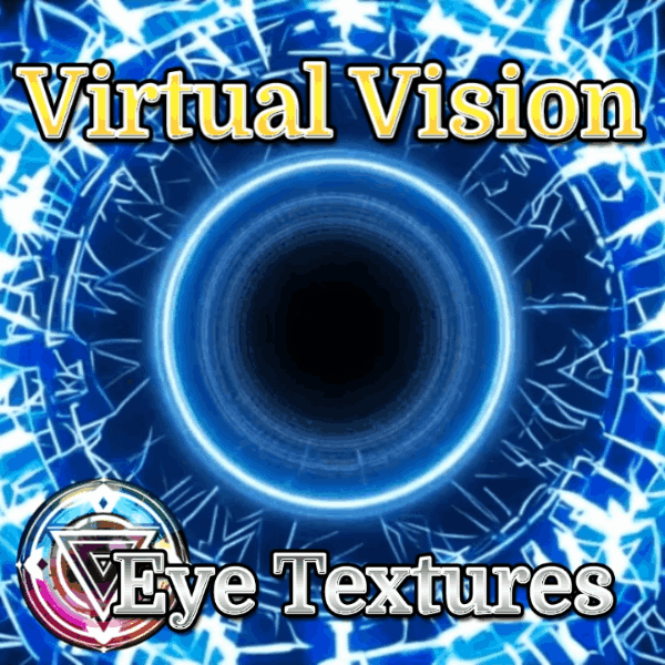 GHOST CYCLONE Eyes Animated Audio link Eyes - Eye Textures for 3D Models VRM, MMD, Avatars or VRCHAT