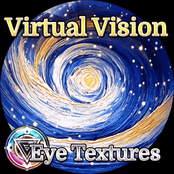 PAINTED GALAXY Eyes Animated Audio link Eyes - Eye Textures for 3D Models VRM, MMD, Avatars or VRCHAT