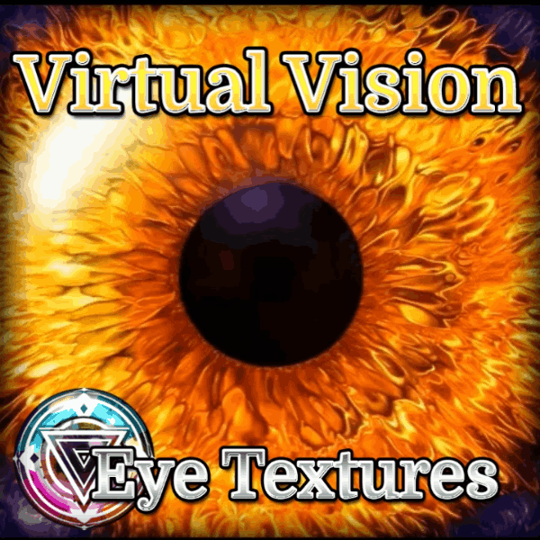 Molten Bloom Eyes Animated Eyes - Eye Textures for 3D Models VRM, MMD, Avatars or VRCHAT