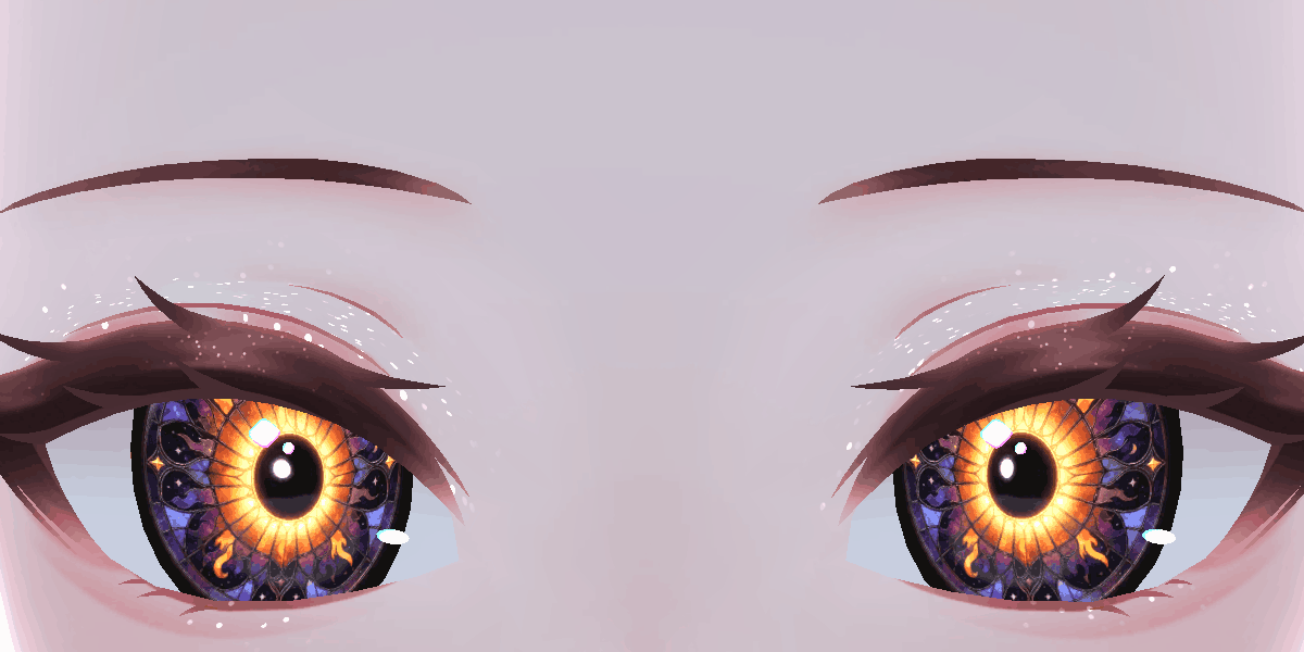 Burning Exodus Animated Eyes Loyalty Special - Unity Package for VRChat 3D Models