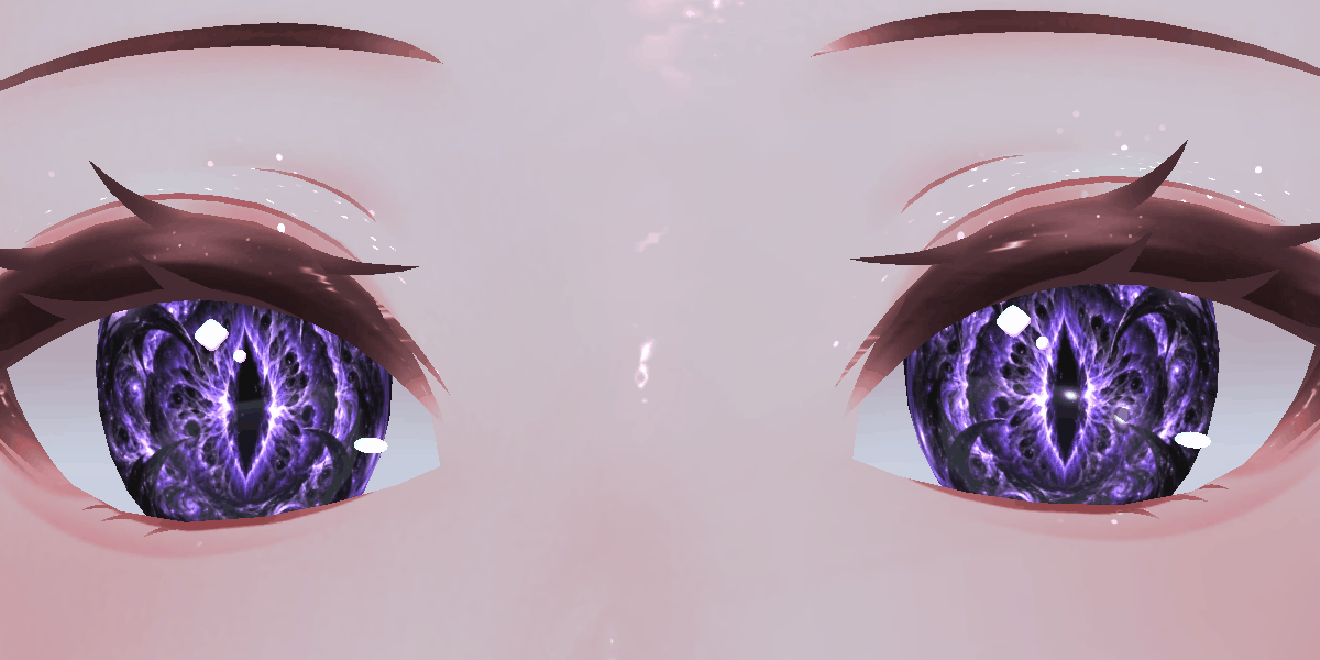 Cosmic Fear Animated Eyes - Unity Package for VRChat 3D Models