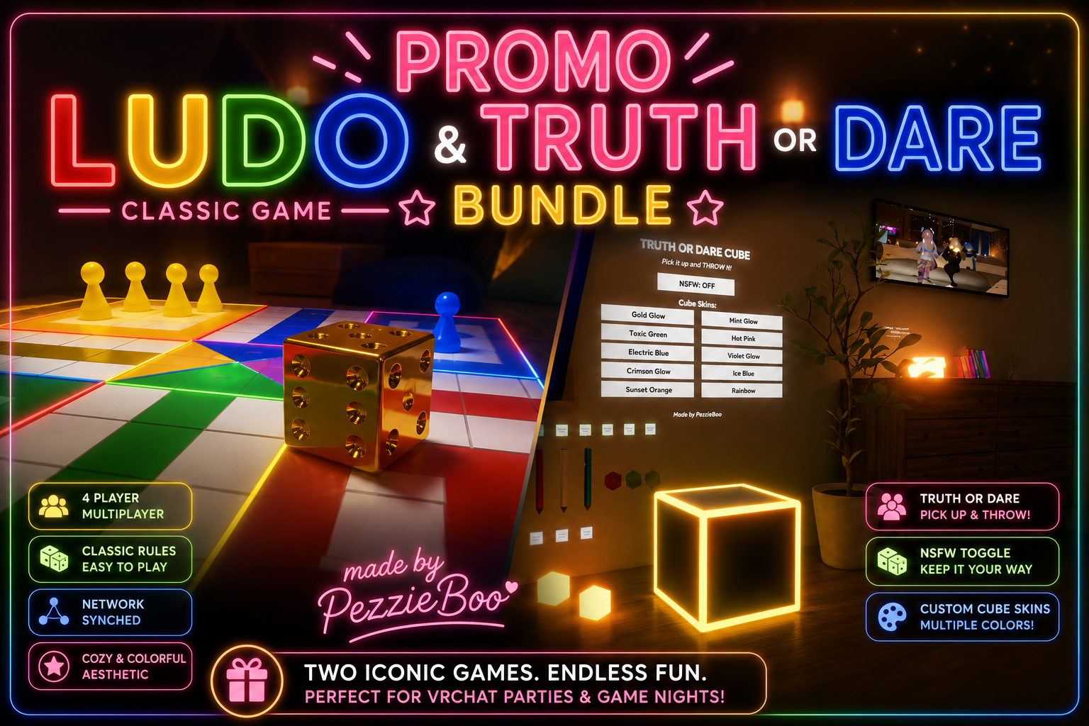 Ludo and Truth or dare Cube Bundle!