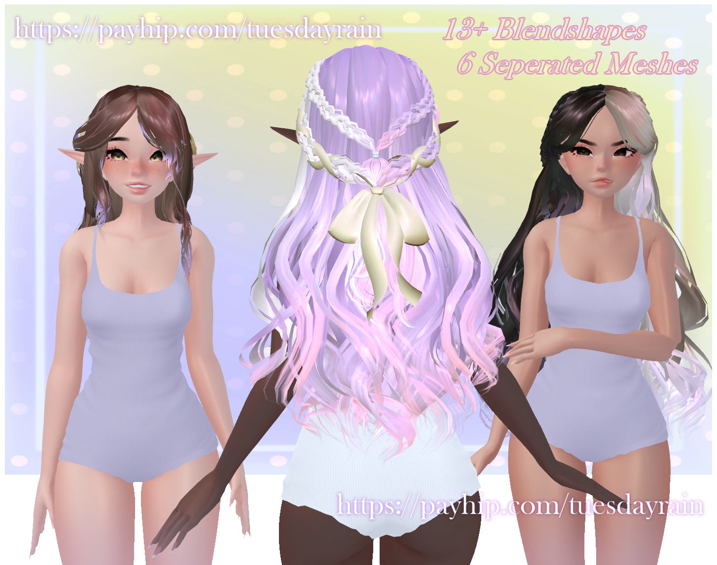 Braided Elf / Long Wavy Hair