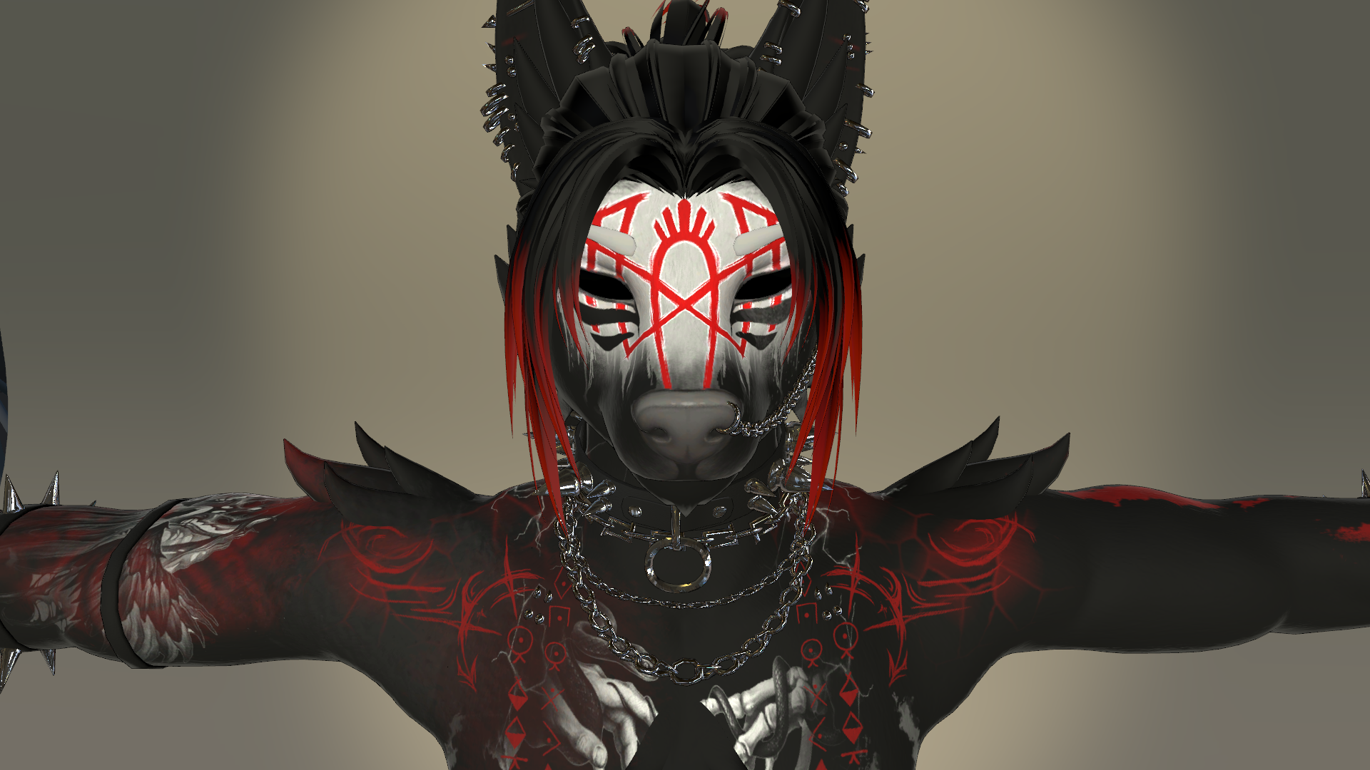 UPDATEDsleep token inspired TEXTURE for Foxi paws's Dante