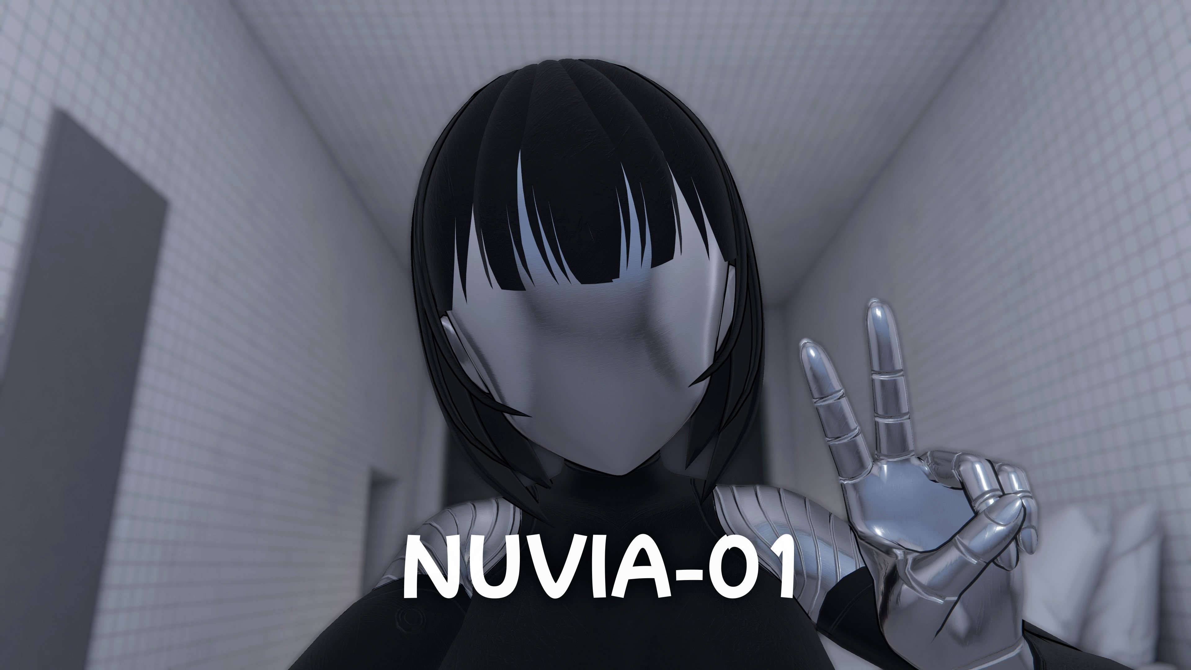 NUVIA-01 — Sci-Fi Android VRChat Avatar | PC + Quest