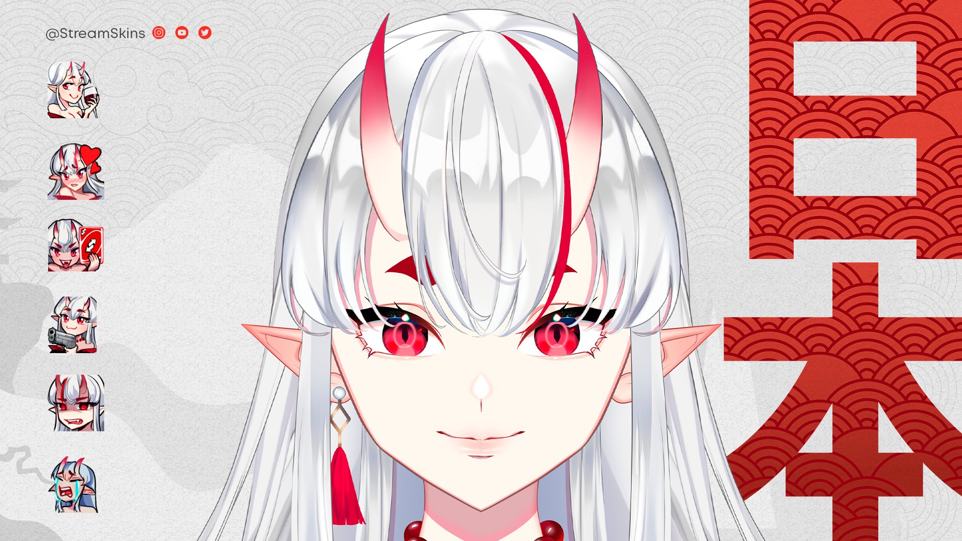 Oni VTuber Model Live2D