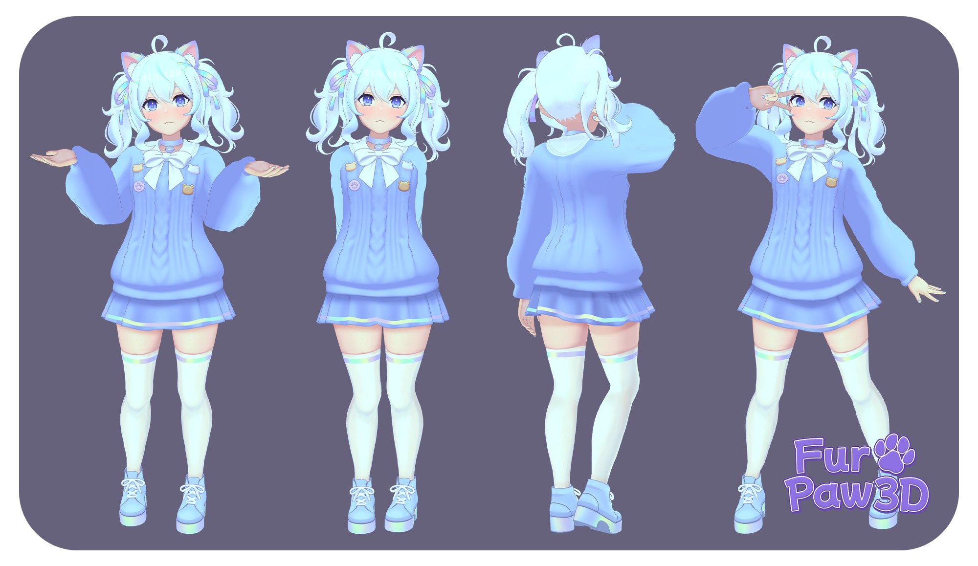 LueLue ✦ Cat Girl | PC | GoGo | ARKit VRCFT