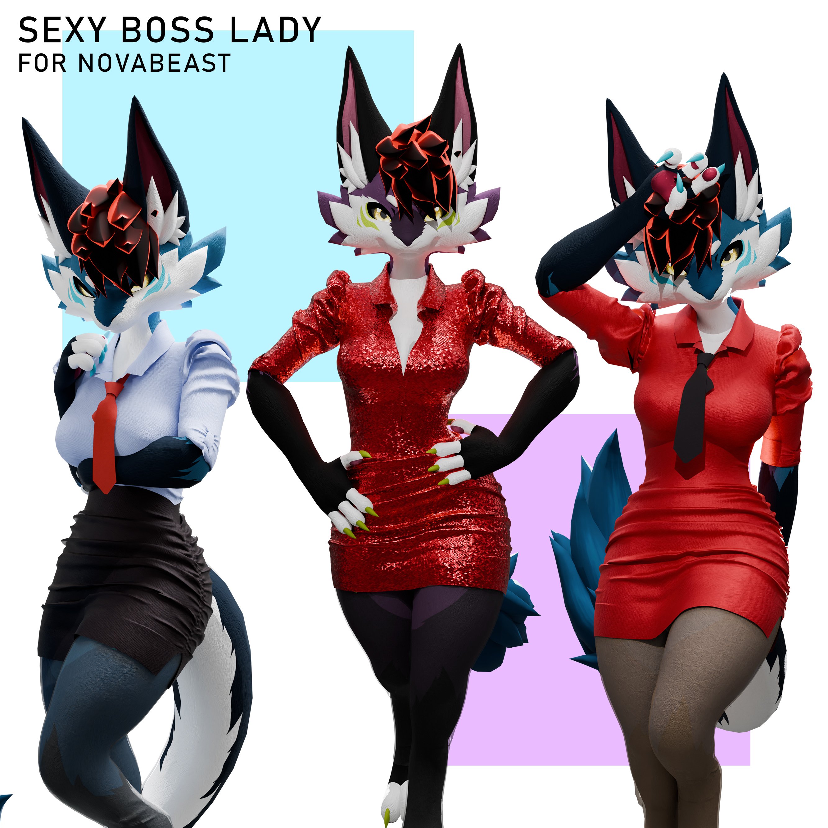 Sexy Office lady outfit Novabeast (VRCHAT/SDK3)