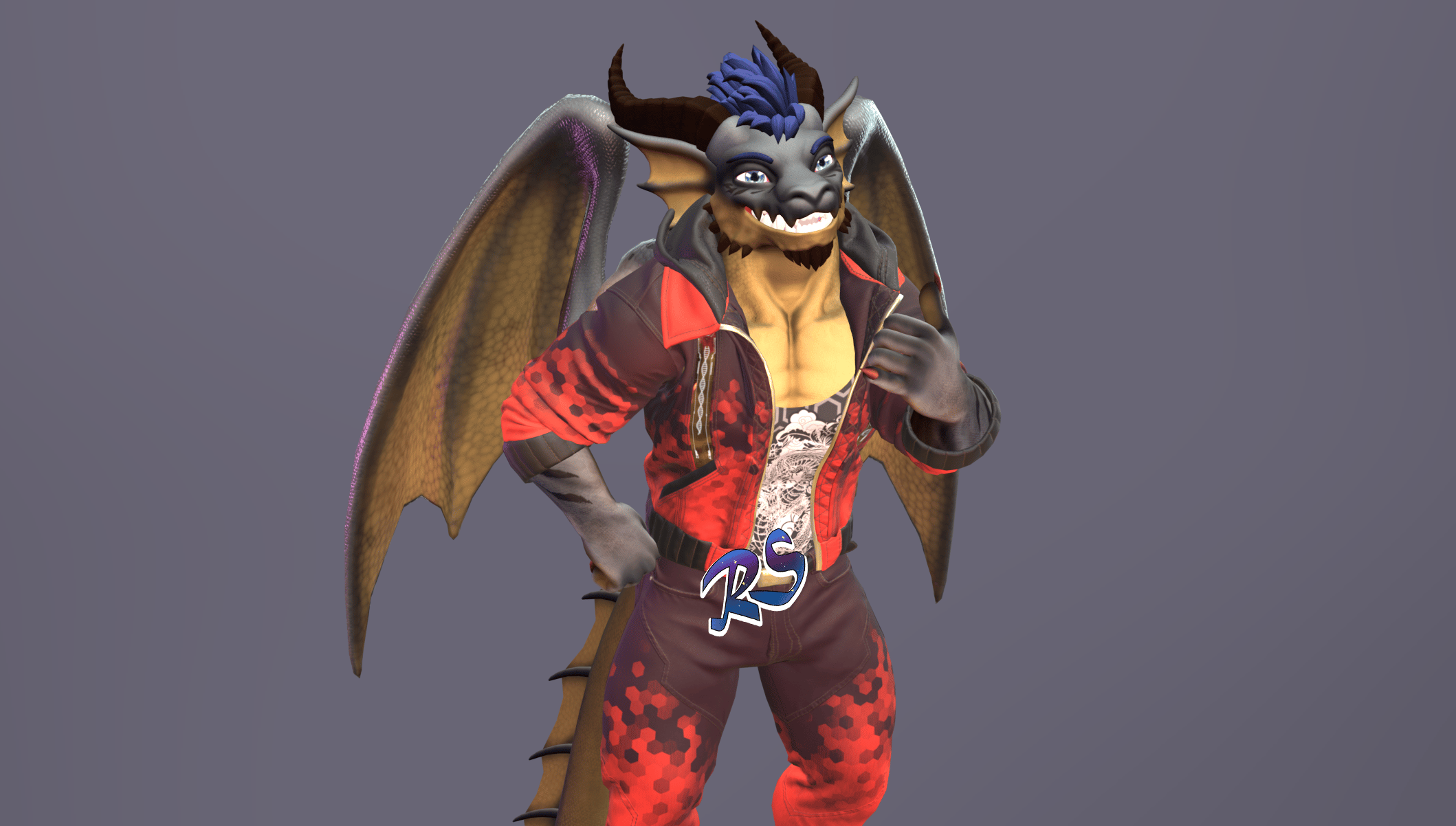 Draxorius VRCHAT Dragon avatar PC