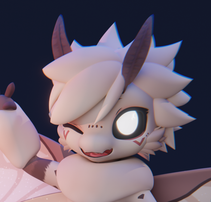 [BlueGuaShop] -3Dモデル-Luma-Little moth has some glitter