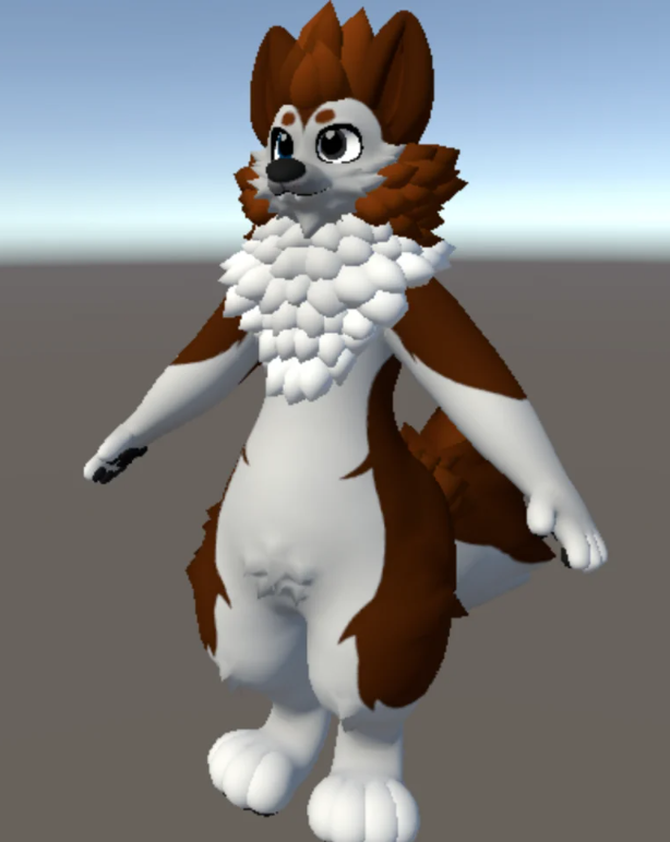 Fluffy dog PSD file