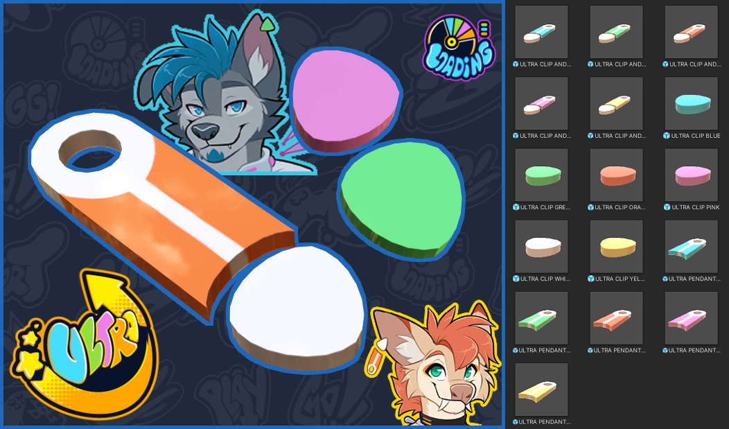 ULTRA ear clips and pendants (Inspired by Furality Ultra)
