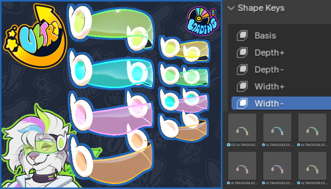 ULTRA GOGGLES / GLASSES (Inspired by Furality Ultra)