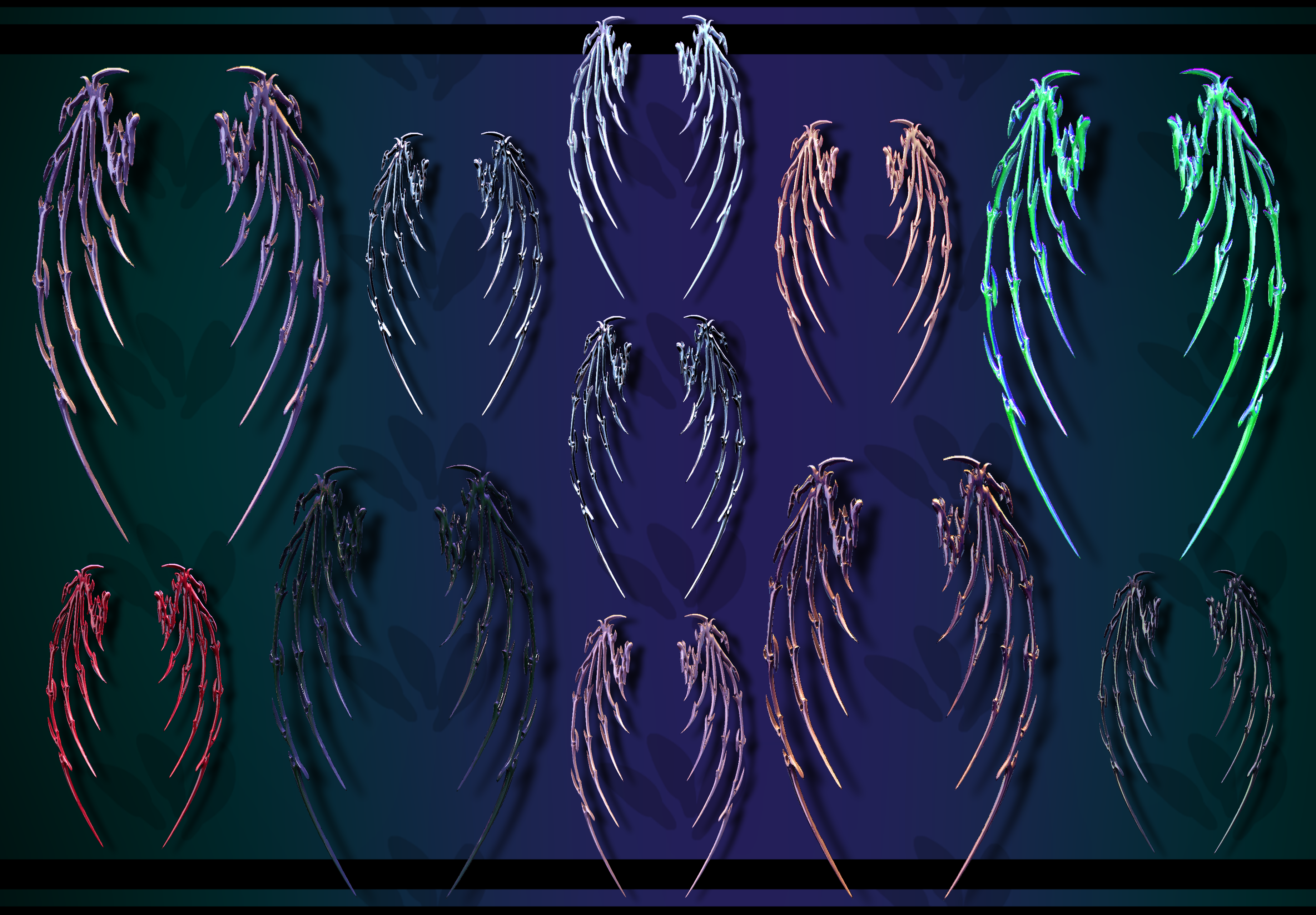 Skeleton WEENGS By Skerek (VRCFury, Any Avatar!) | 11+ Textures, In game customizability, and SPP included!