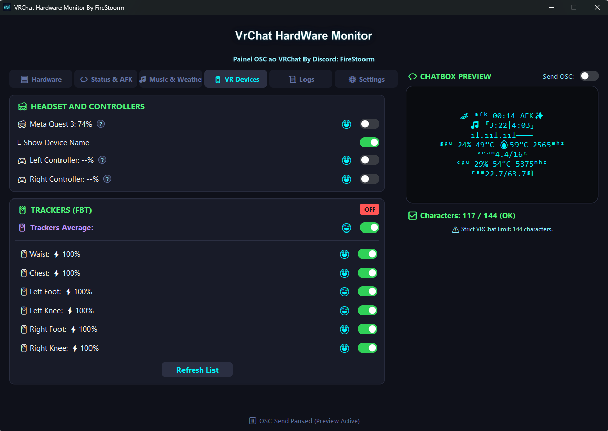 VR ChatBox Monitor Pro