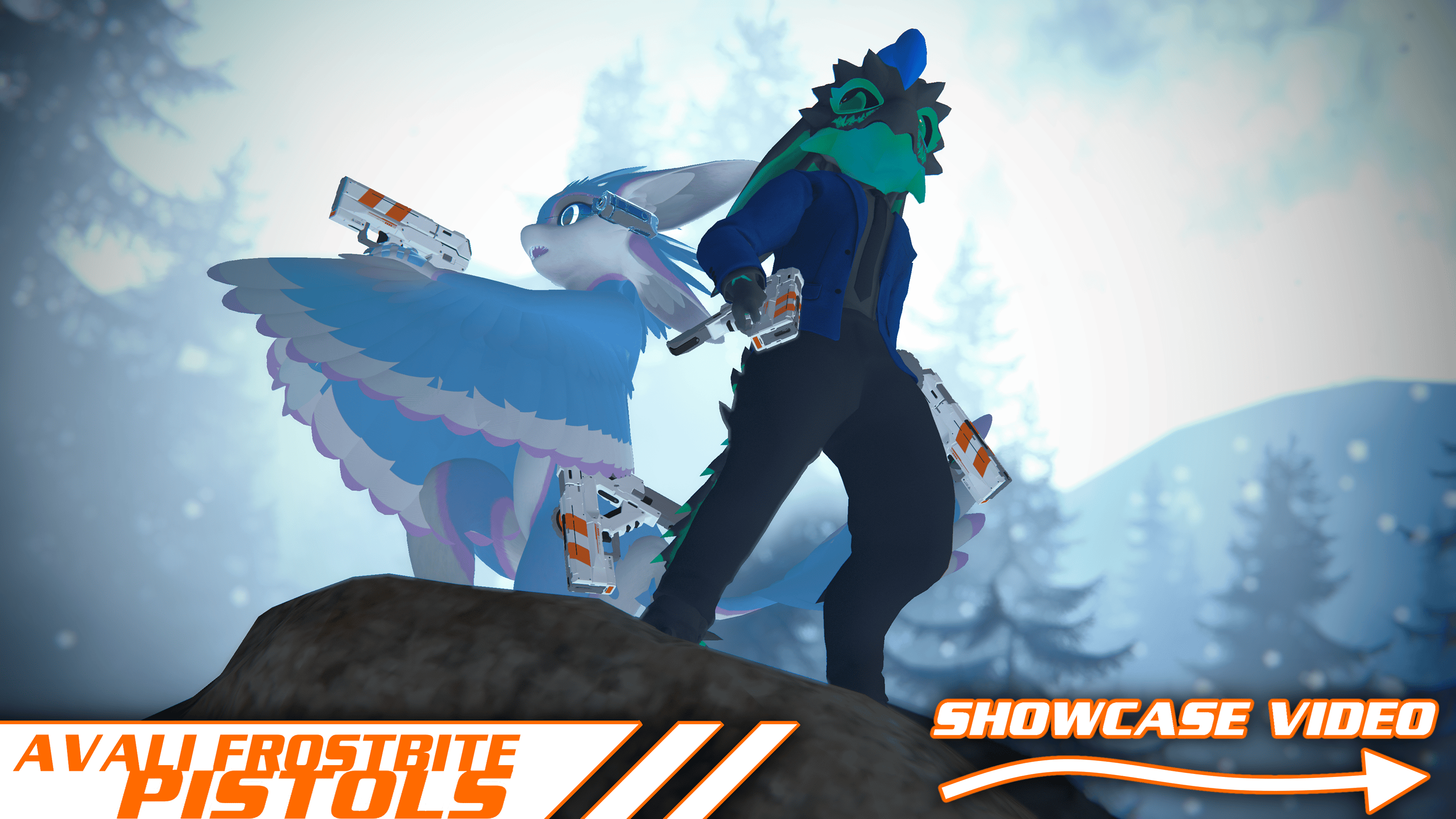VRC Avatar | Avali Frostbite Pistols