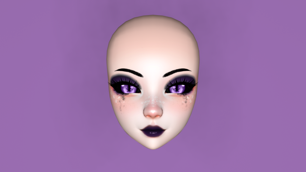 Breakup Makeup Demoness Texture for Lacy Head