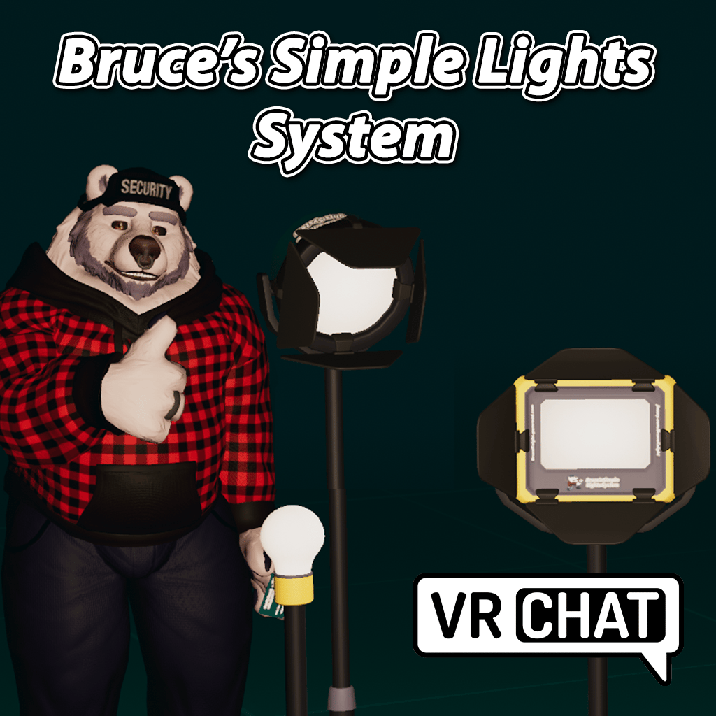 Bruce's Simple Lights System [VRChat / VRCFury] (Video / Photo / Picture Lights)
