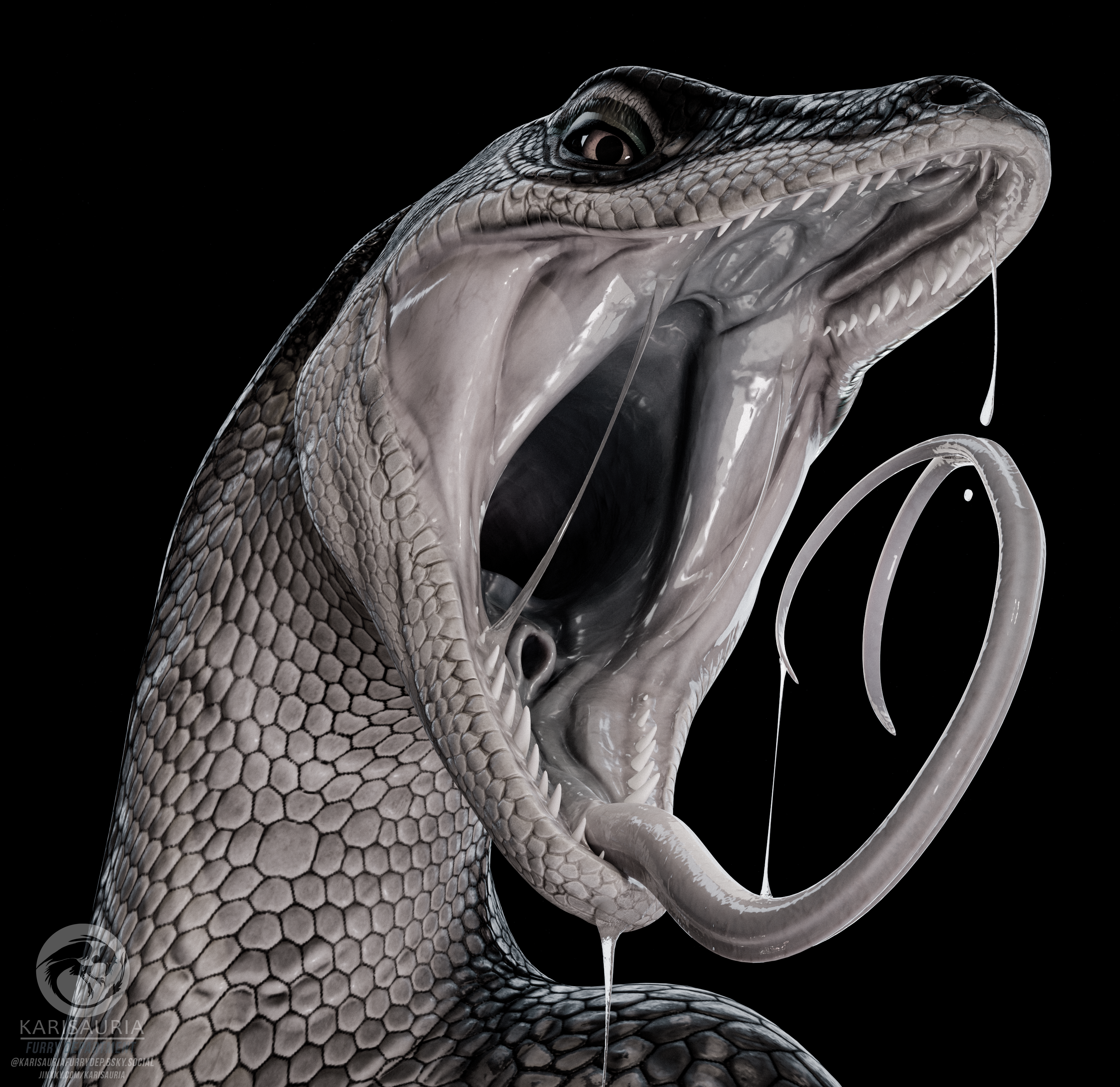 Nekari Varania - Monitor Lizard VRChat avatar