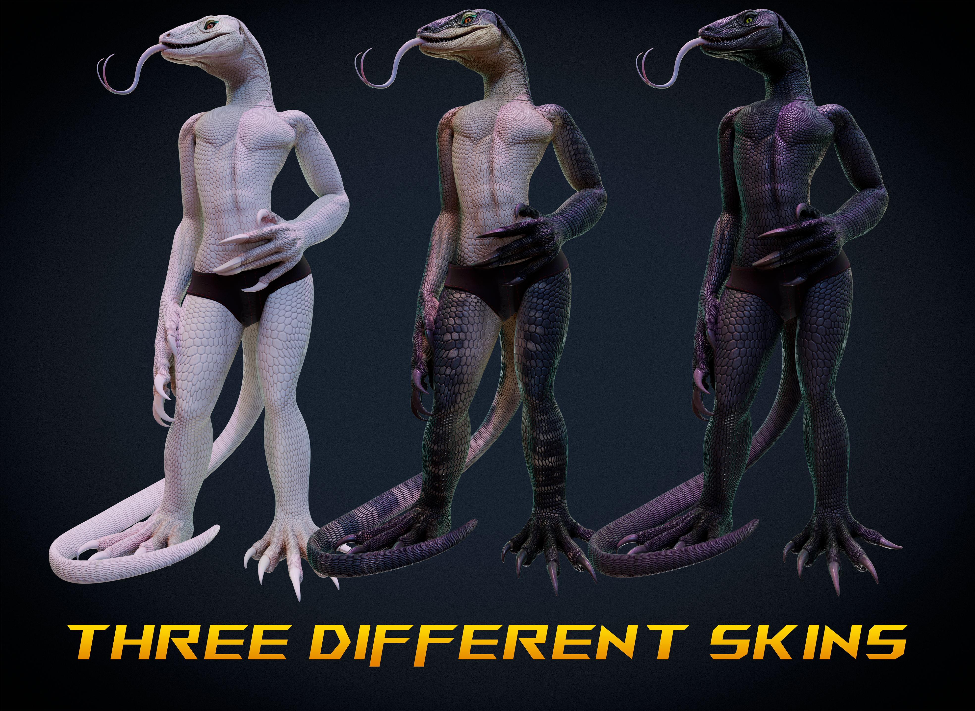 Nekari Varania - Monitor Lizard VRChat avatar