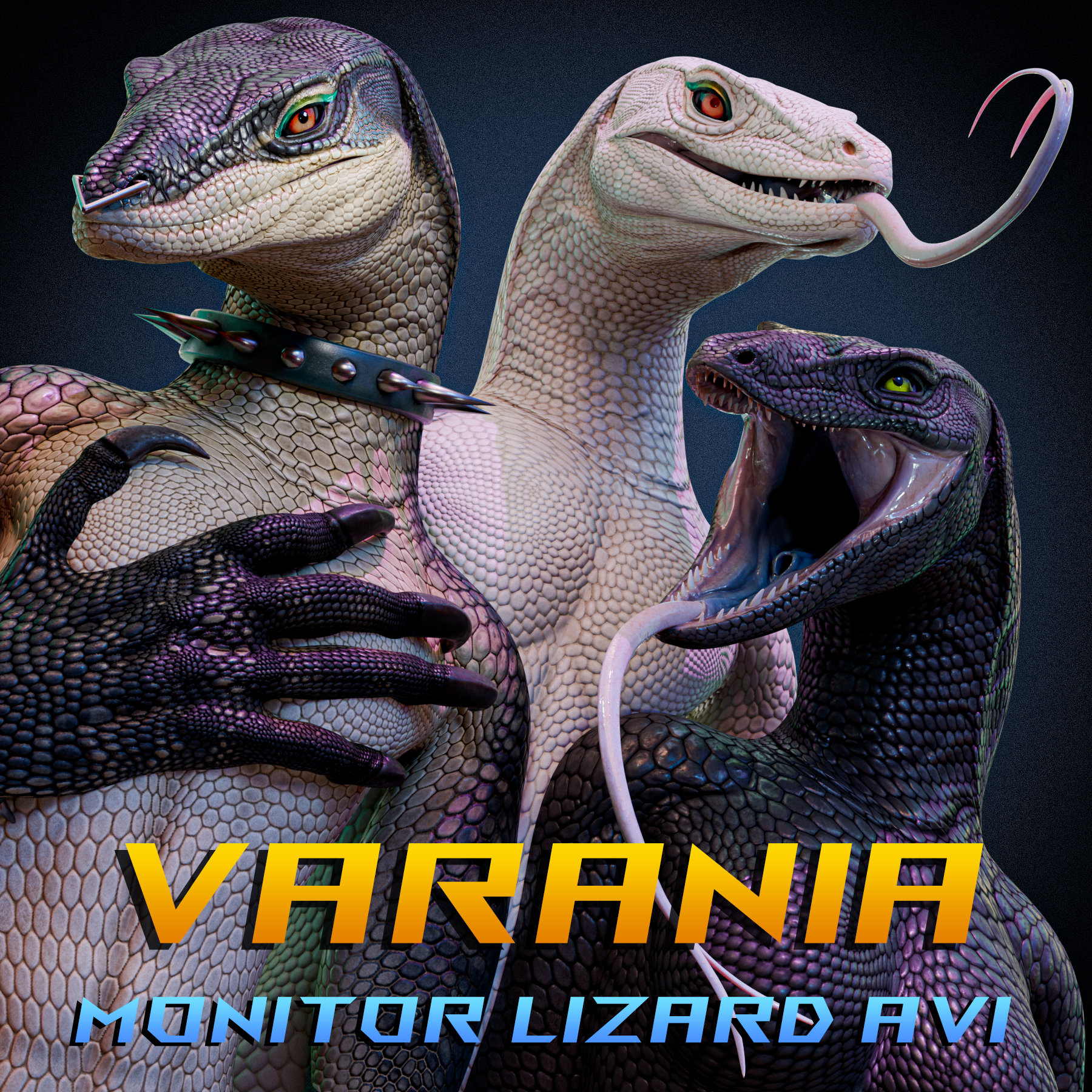 Nekari Varania - Monitor Lizard VRChat avatar