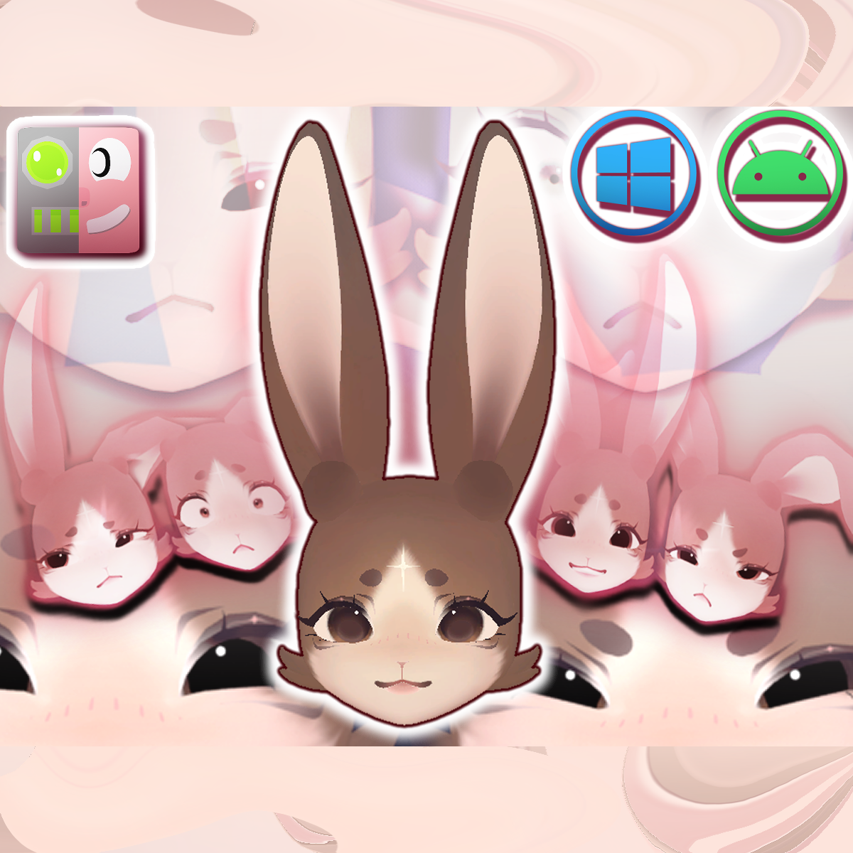🟄 io's Bunny Head ♡ + Optional ARkit Face Tracking 🟄