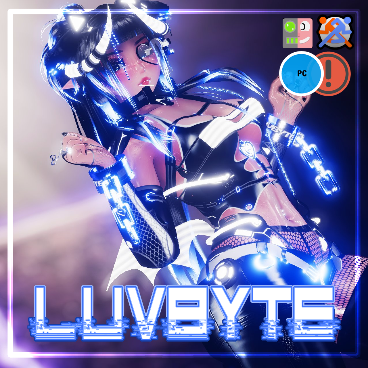LuvByte 𓆩♡𓆪 VRChat Avatar PC Only (VRCFT+ SPS + PCS + GoGoLoco)