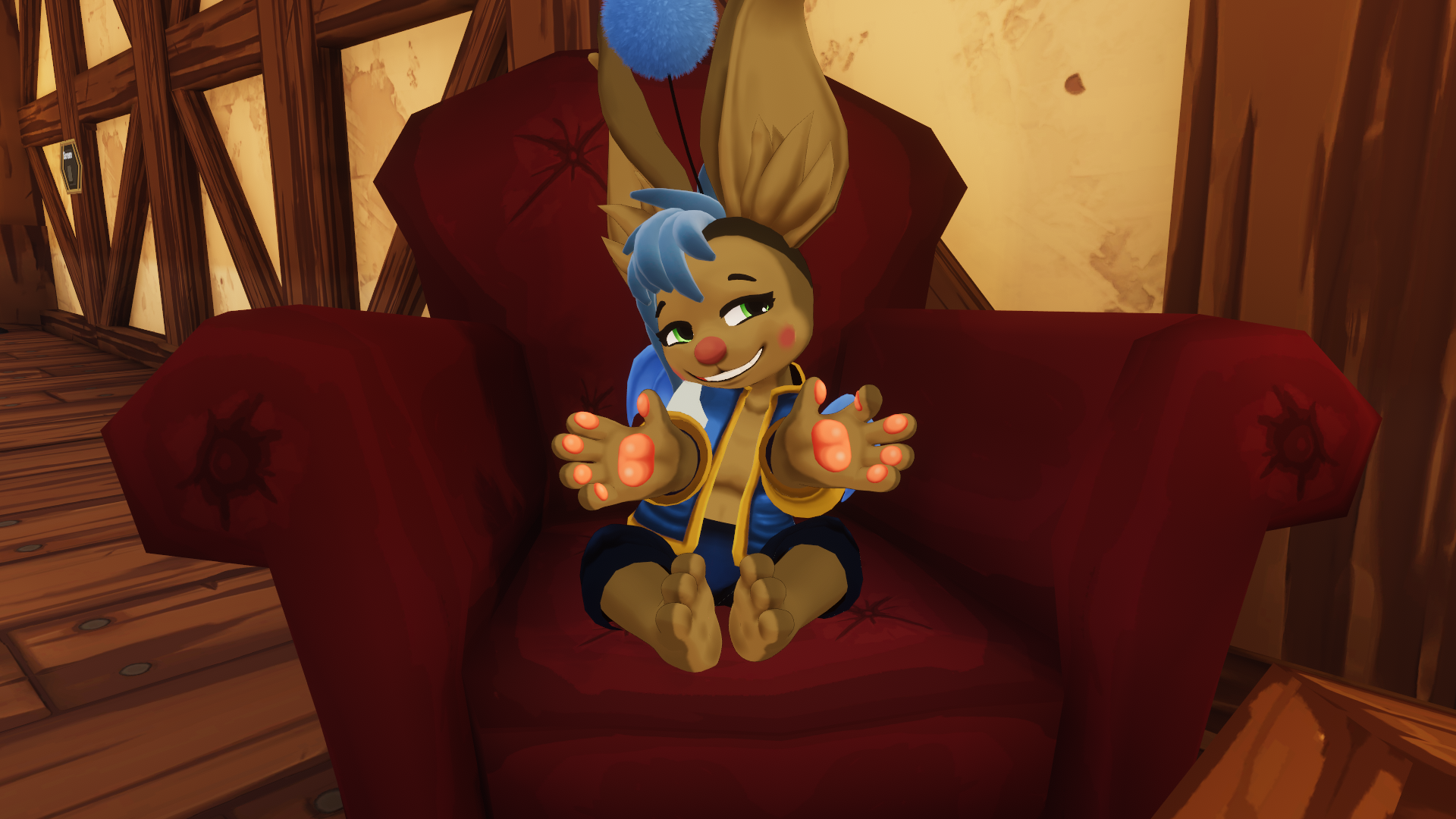 Iva Batmole - Moogle inspired VRChat Avatar
